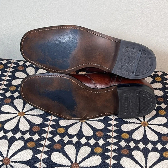 NEOLITE Goodyear Vintage Outsole Men’s  Brown Leather Ankle Boots Zip size 9 - Picture 4 of 12